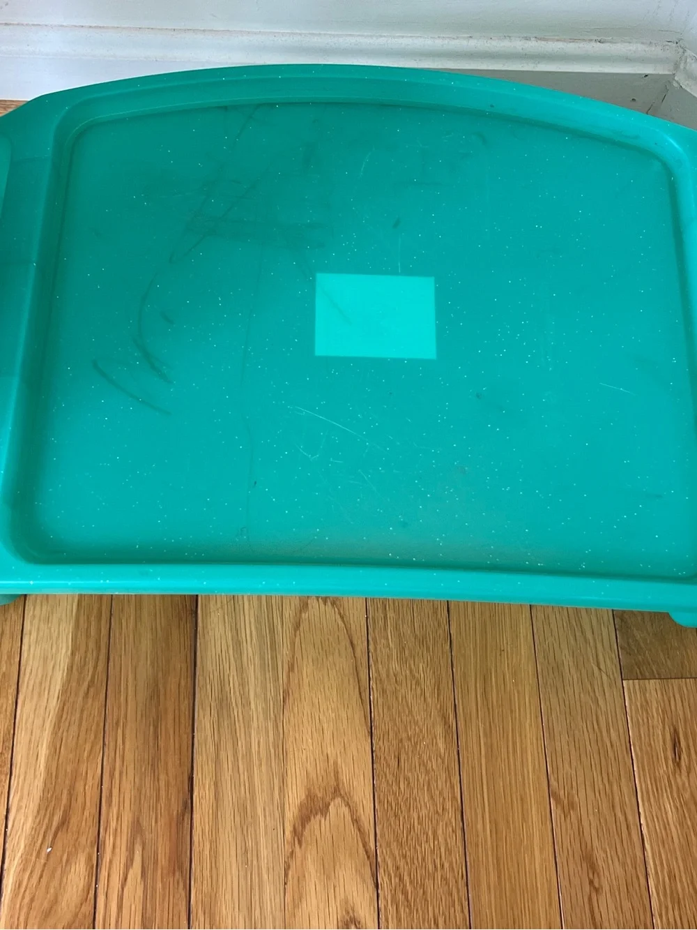 Kids Portable lap desk Activity Tray - Teal glitter